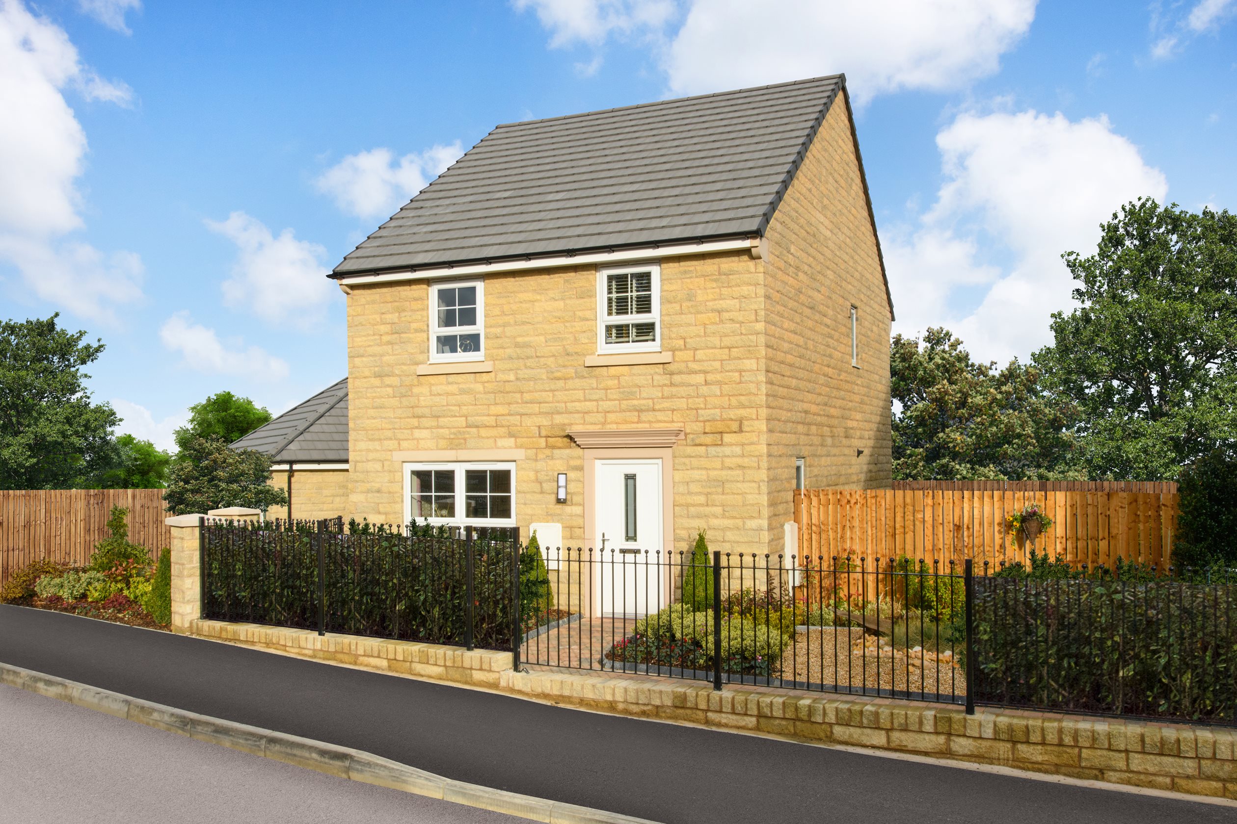 Outside view Chester 4 bed detached stone home